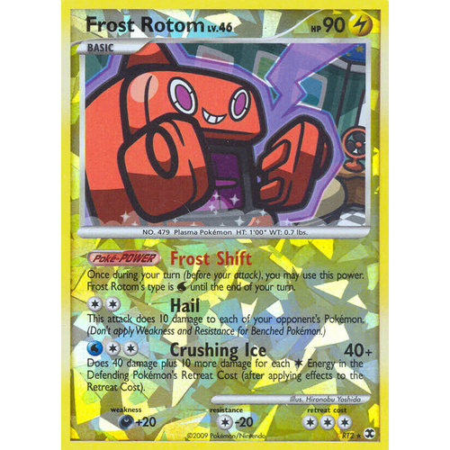 Frost Rotom RT2/111 Platinum Rising Rivals Holo Secret Rare Pokemon Card NEAR MINT TCG