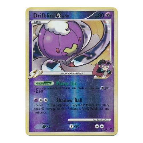 Drifblim FB 3/147 Platinum Supreme Victors Reverse Holo Rare Pokemon Card NEAR MINT TCG