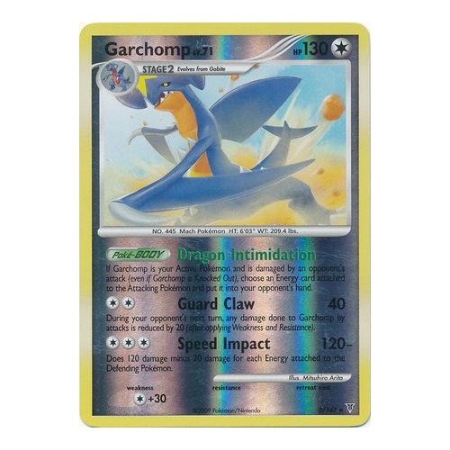 Garchomp 5/147 Platinum Supreme Victors Reverse Holo Rare Pokemon Card NEAR MINT TCG
