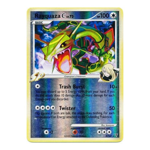 Rayquaza C 8/147 Platinum Supreme Victors Reverse Holo Rare Pokemon Card NEAR MINT TCG