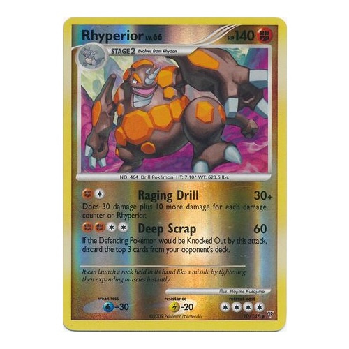 Rhyperior 10/147 Platinum Supreme Victors Reverse Holo Rare Pokemon Card NEAR MINT TCG