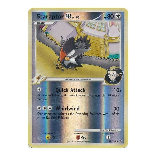 Staraptor 11/147 Platinum Supreme Victors Reverse Holo Rare Pokemon Card NEAR MINT TCG