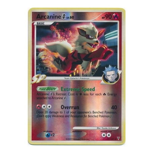 Arcanine G 15/147 Platinum Supreme Victors Reverse Holo Rare Pokemon Card NEAR MINT TCG