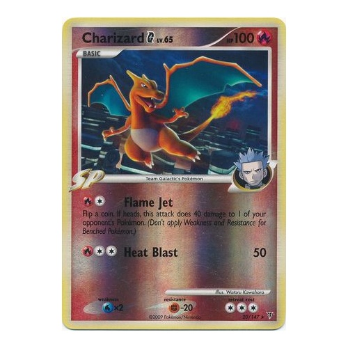 Charizard G 20/147 Platinum Supreme Victors Reverse Holo Rare Pokemon Card NEAR MINT TCG