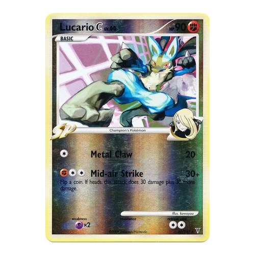 Lucario C 31/147 Platinum Supreme Victors Reverse Holo Rare Pokemon Card NEAR MINT TCG