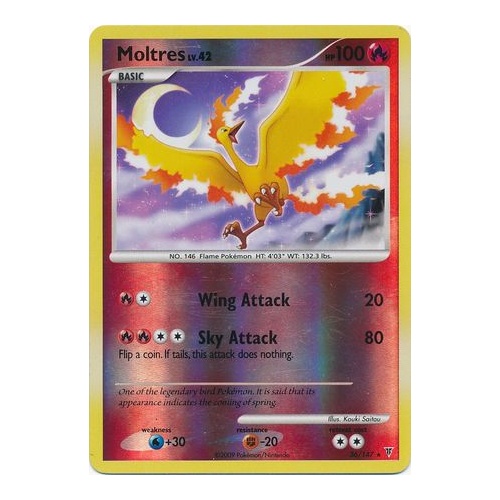 Moltres 36/147 Platinum Supreme Victors Reverse Holo Rare Pokemon Card NEAR MINT TCG