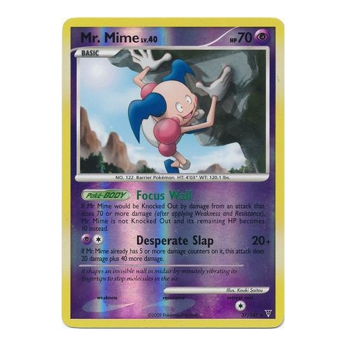 Mr. Mime 37/147 Platinum Supreme Victors Reverse Holo Rare Pokemon Card NEAR MINT TCG