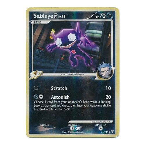 Sableye G 41/147 Platinum Supreme Victors Reverse Holo Rare Pokemon Card NEAR MINT TCG