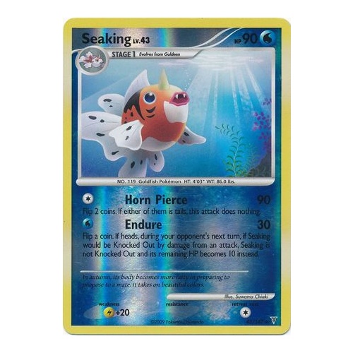 Seaking 43/147 Platinum Supreme Victors Reverse Holo Rare Pokemon Card NEAR MINT TCG