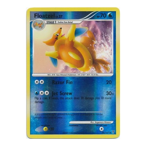 Floatzel 58/147 Platinum Supreme Victors Reverse Holo Uncommon Pokemon Card NEAR MINT TCG