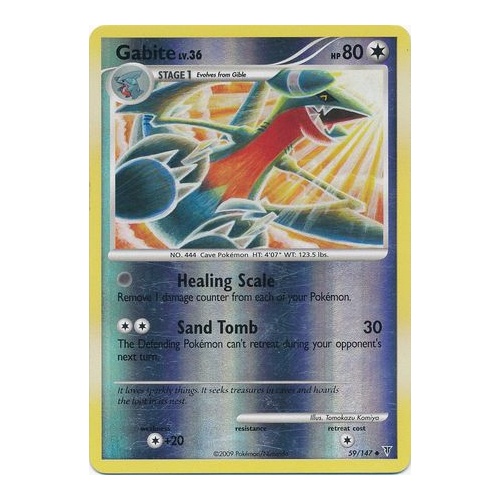 Gabite 59/147 Platinum Supreme Victors Reverse Holo Uncommon Pokemon Card NEAR MINT TCG