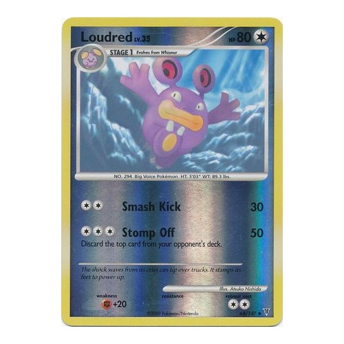 Loudred 64/147 Platinum Supreme Victors Reverse Holo Uncommon Pokemon Card NEAR MINT TCG