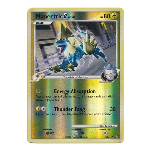 Manectric G 66/147 Platinum Supreme Victors Reverse Holo Uncommon Pokemon Card NEAR MINT TCG
