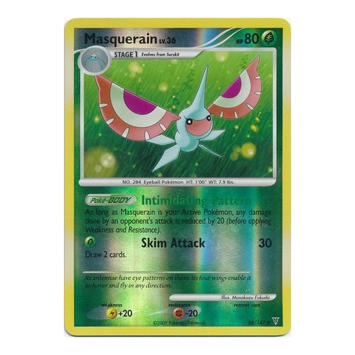 Masquerain 68/147 Platinum Supreme Victors Reverse Holo Uncommon Pokemon Card NEAR MINT TCG