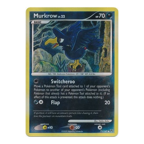 Murkrow 72/147 Platinum Supreme Victors Reverse Holo Uncommon Pokemon Card NEAR MINT TCG