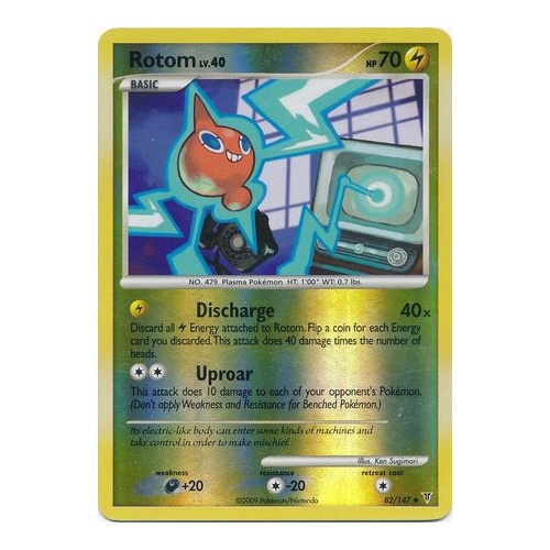 Rotom 82/147 Platinum Supreme Victors Reverse Holo Uncommon Pokemon Card NEAR MINT TCG