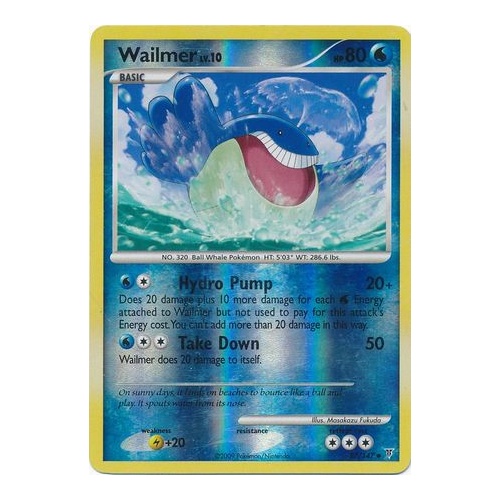 Wailmer 87/147 Platinum Supreme Victors Reverse Holo Uncommon Pokemon Card NEAR MINT TCG
