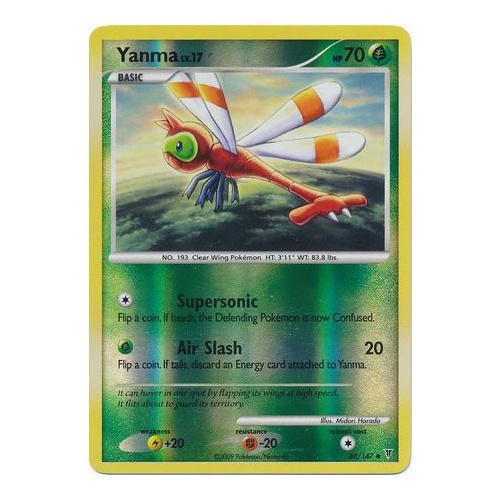 Yanma 88/147 Platinum Supreme Victors Reverse Holo Uncommon Pokemon Card NEAR MINT TCG