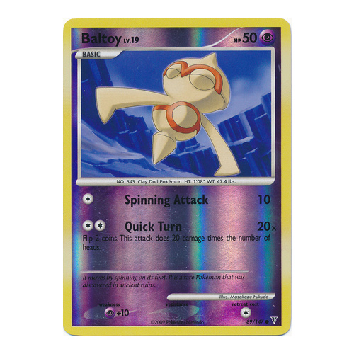 Baltoy 89/147 Platinum Supreme Victors Reverse Holo Common Pokemon Card NEAR MINT TCG