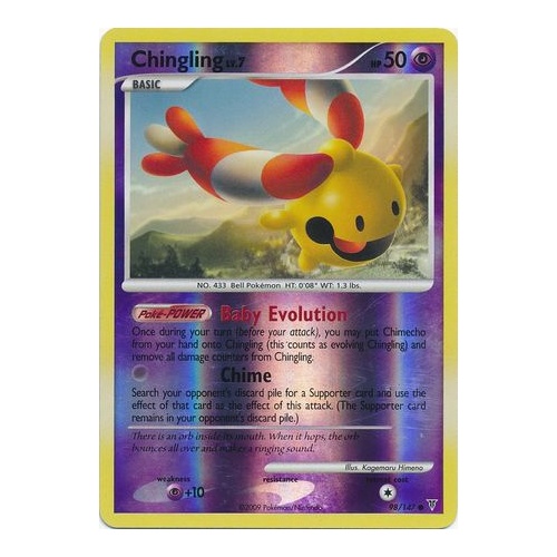 Chingling 98/147 Platinum Supreme Victors Reverse Holo Common Pokemon Card NEAR MINT TCG