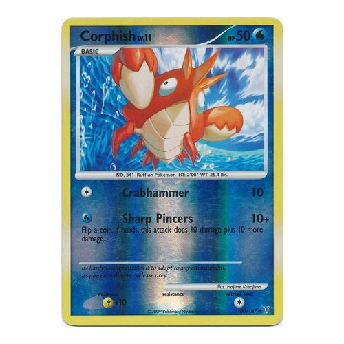Corphish 100/147 Platinum Supreme Victors Reverse Holo Common Pokemon Card NEAR MINT TCG