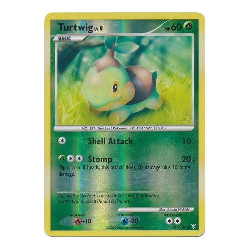 Turtwig 131/147 Platinum Supreme Victors Reverse Holo Common Pokemon Card NEAR MINT TCG