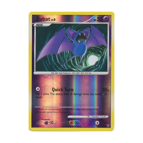 Zubat 133/147 Platinum Supreme Victors Reverse Holo Common Pokemon Card NEAR MINT TCG