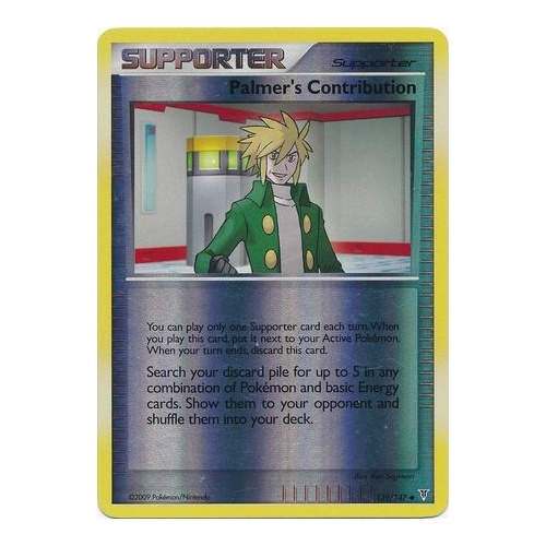 Palmer's Contribution 139/147 Platinum Supreme Victors Reverse Holo Uncommon Trainer Pokemon Card NEAR MINT TCG