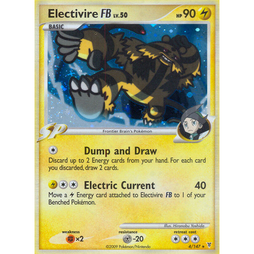 Electivire FB 4/147 Platinum Supreme Victors Holo Rare Pokemon Card NEAR MINT TCG