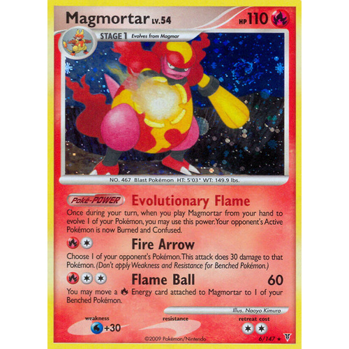 Magmortar 6/147 Platinum Supreme Victors Holo Rare Pokemon Card NEAR MINT TCG