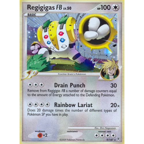 Regigigas FB 9/147 Platinum Supreme Victors Holo Rare Pokemon Card NEAR MINT TCG