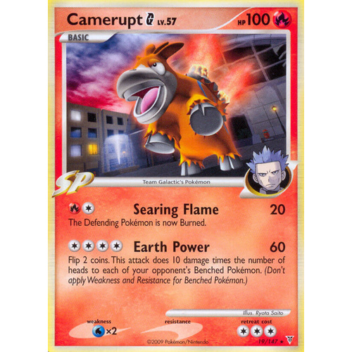 Camerupt G 19/147 Platinum Supreme Victors Rare Pokemon Card NEAR MINT TCG
