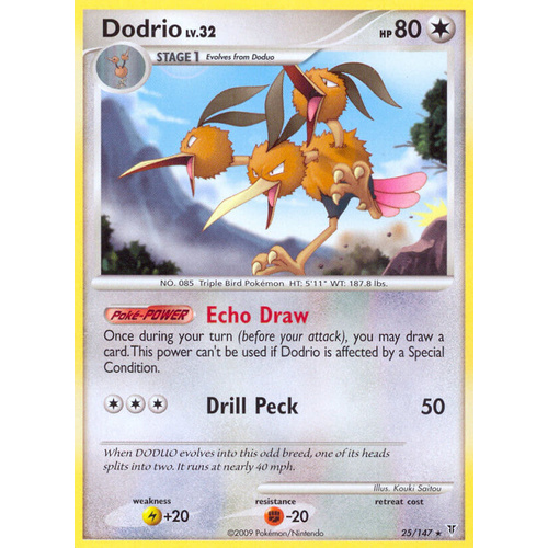 Dodrio 25/147 Platinum Supreme Victors Rare Pokemon Card NEAR MINT TCG