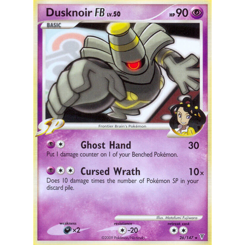 Dusknoir FB 26/147 Platinum Supreme Victors Rare Pokemon Card NEAR MINT TCG