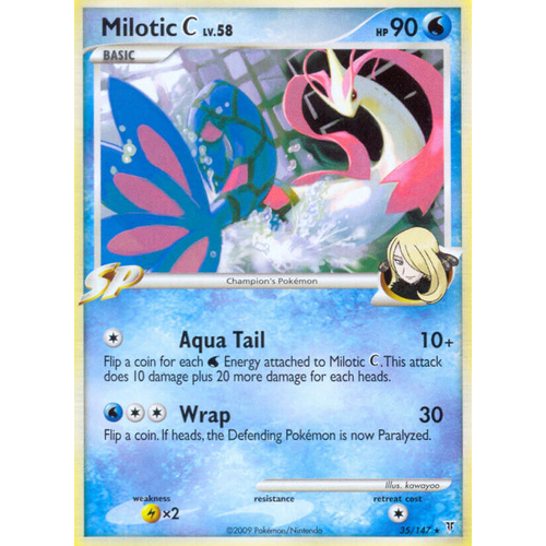 Milotic C 35/147 Platinum Supreme Victors Rare Pokemon Card NEAR MINT TCG