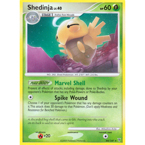 Shedinja 44/147 Platinum Supreme Victors Rare Pokemon Card NEAR MINT TCG