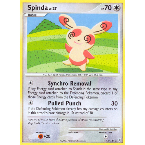 Spinda 46/147 Platinum Supreme Victors Rare Pokemon Card NEAR MINT TCG