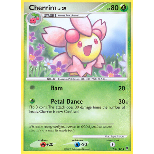 Cherrim 55/147 Platinum Supreme Victors Uncommon Pokemon Card NEAR MINT TCG