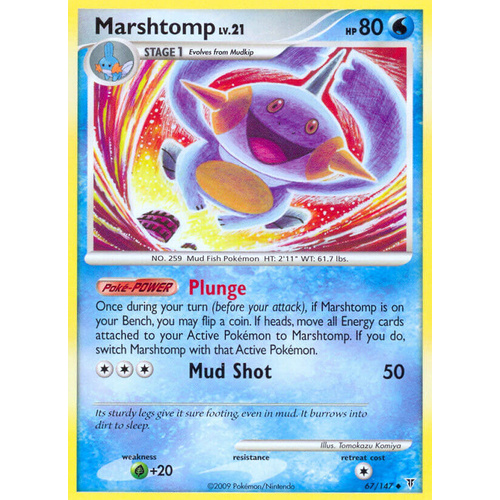 Marshtomp 67/147 Platinum Supreme Victors Uncommon Pokemon Card NEAR MINT TCG