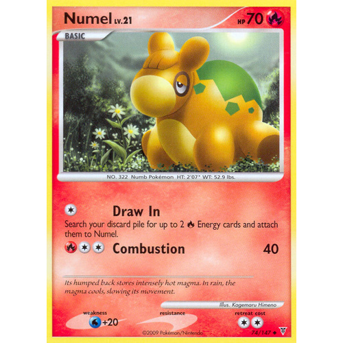 Numel 74/147 Platinum Supreme Victors Uncommon Pokemon Card NEAR MINT TCG