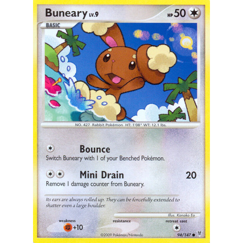 Buneary 94/147 Platinum Supreme Victors Common Pokemon Card NEAR MINT TCG
