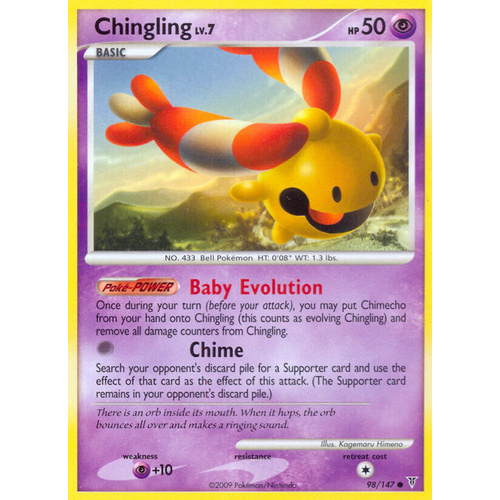 Chingling 98/147 Platinum Supreme Victors Common Pokemon Card NEAR MINT TCG