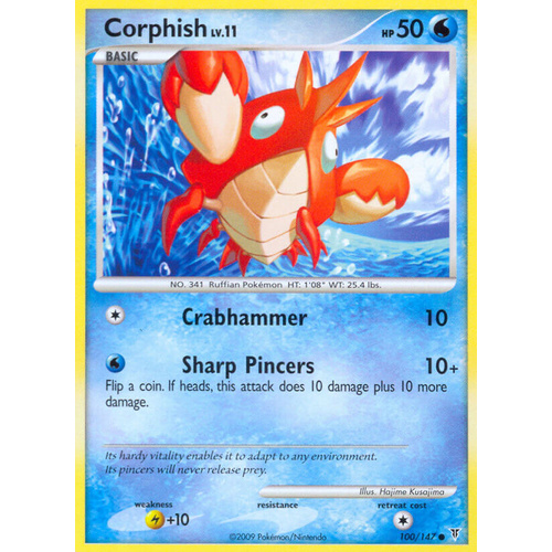 Corphish 100/147 Platinum Supreme Victors Common Pokemon Card NEAR MINT TCG