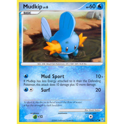 Mudkip 116/147 Platinum Supreme Victors Common Pokemon Card NEAR MINT TCG