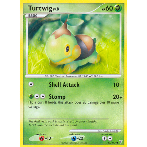 Turtwig 131/147 Platinum Supreme Victors Common Pokemon Card NEAR MINT TCG
