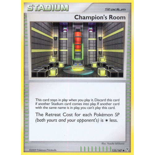 Champion's Room 135/147 Platinum Supreme Victors Uncommon Trainer Pokemon Card NEAR MINT TCG