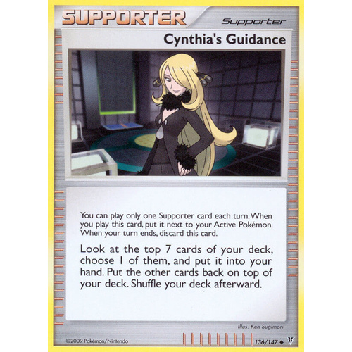 Cynthia's Guidance 136/147 Platinum Supreme Victors Uncommon Trainer Pokemon Card NEAR MINT TCG