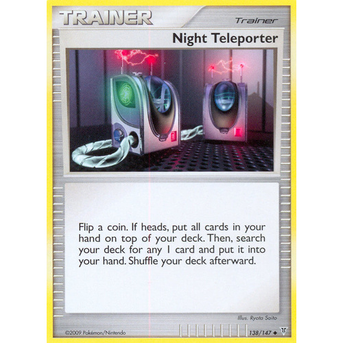 Night Teleporter 138/147 Platinum Supreme Victors Uncommon Trainer Pokemon Card NEAR MINT TCG