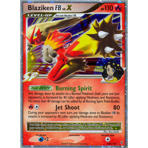 Blaziken FB LV. X 142/147 Platinum Supreme Victors Holo Ultra Rare Pokemon Card NEAR MINT TCG
