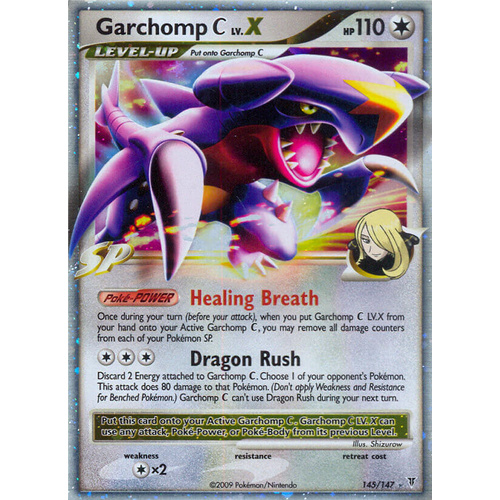 Garchomp C LV. X 145/147 Platinum Supreme Victors Holo Ultra Rare Pokemon Card NEAR MINT TCG